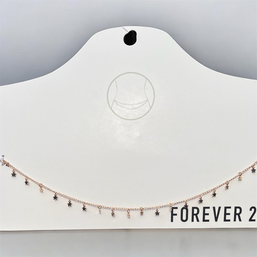 Forever 21 Gold Star & Butterfly Charm Belly Chain